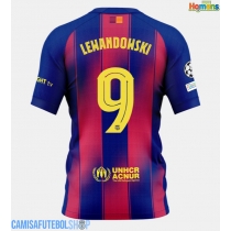 Camisa de time de futebol Barcelona Robert Lewandowski #9 Replicas 1º Equipamento 2025-26 Manga Curta
